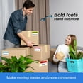 thumbnail image 4 of 600 Count Home Moving Labels, 3 x 2 Large for 3-4 Bedroom House with Writable Notes Areas, 17 Color Coded Stickers for Boxes + Fragile Moving Stickers + Heavy and Blank Labels, 4 of 7