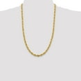 thumbnail image 2 of Auriga Fine Jewelry 14K Yellow Gold 5.4 mm Semi Solid Rope Chain Necklace for Men 26", 2 of 7