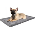 thumbnail image 1 of Gray Dog Crate Pad 48x30 inch Memory Foam Large Dog Kennel Bed Soft Flannel Washable Anti Slip Puppy Sleeping Mat,Grey, 1 of 5
