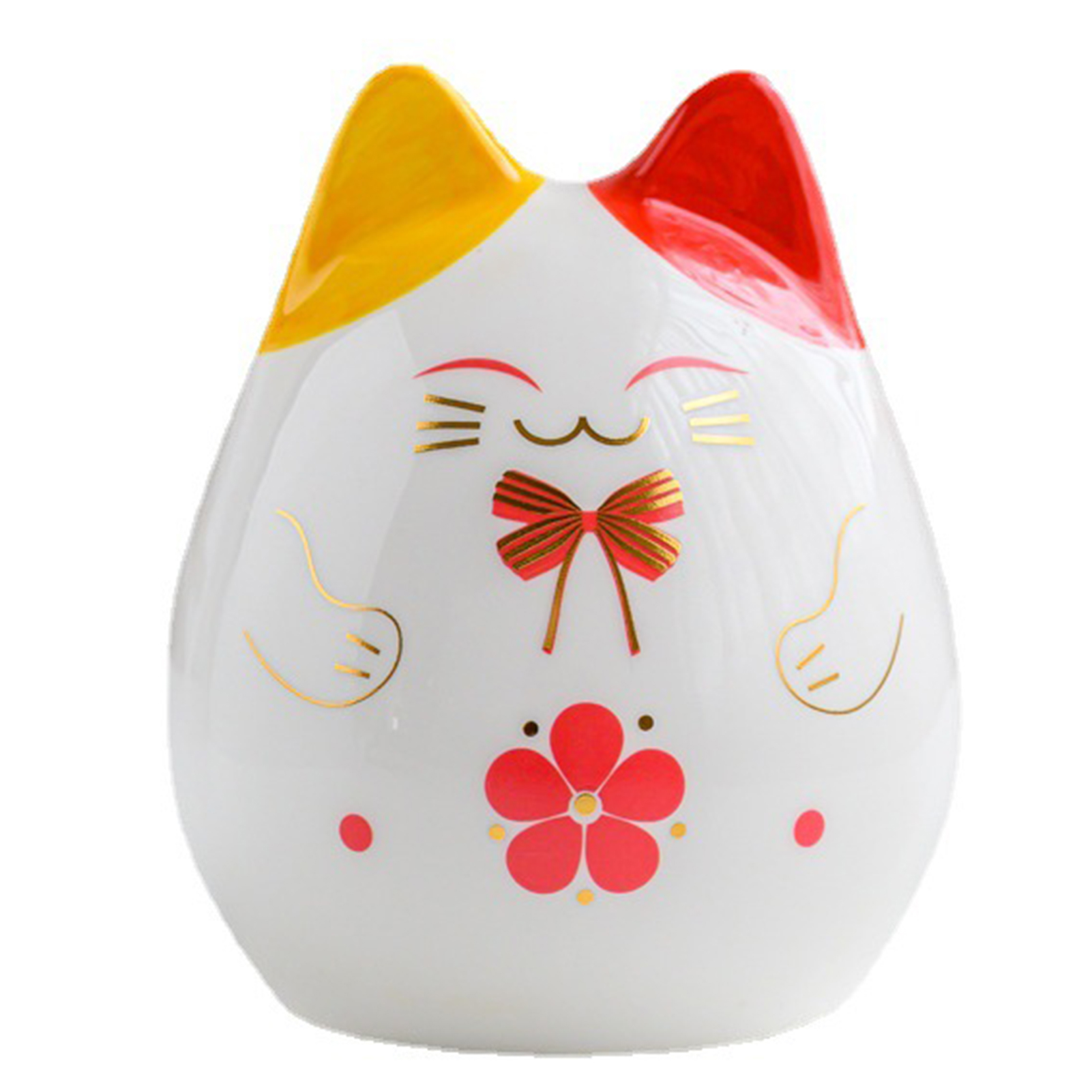 5 Pendentifs Chat Porte-bonheur En Céramique – Pour Téléphone, Sac, Déco – Petit Format Mignon