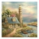 thumbnail image 2 of 40x40cm colorido DIY pintura por números Kit playa Villa casa decoración regalo arte Likrtyny decoración de arte, 2 of 9
