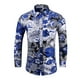 thumbnail image 1 of Camisa estampada para hombre, camisa de temperamento ajustada, camisa informal de manga larga con solapa Floral para hombre, camisa de talla grande versión coreana para hombre Pompotops  oipoqjl50489, 1 of 5