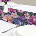 thumbnail image 4 of Yayeee Table Runner 70 inches Long for Home Kitchen Rectangle Dining Table Holiday Party Decoration, Soft Pinks Flowers, 4 of 7