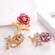 thumbnail image 3 of Minnieouse Broche de flor para mujer, alfiler de decoración, pasador de pecho de aleación, decoraciones de moda, joyería para niñas, adornos Ropa, zapatos y accesorios Miscelánea Amarillo, 3 of 6