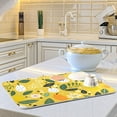 thumbnail image 6 of Pears Leaves Flowers Dish Drying Mat Dish Drainer Rack Mats Water Absorbent Non-Slip Easy Clean Heat Resistant for Kitchen Counter, 6 of 8
