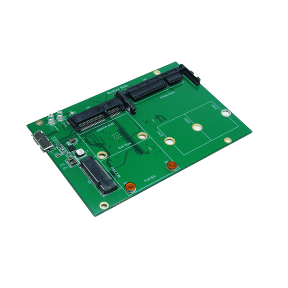 USB 3.1 Micro B to M.2 - mSATA - CFast Card Adapter