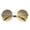 Gold / Green-Amber Fade, variant on sunglassLA Unisex Women's Fashion Wire Rimmed Temple Cutout Round Oversized Sunglasses (Silver / Lavender) - 58mm