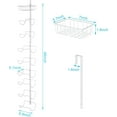 thumbnail image 2 of X-cosrack 9-Tier Over the Door Towel Racks,Wall Mounted Metal Towel Holder - Wall Towel Rack Organizer for Rolled Towels Door Hanging (White), 2 of 7