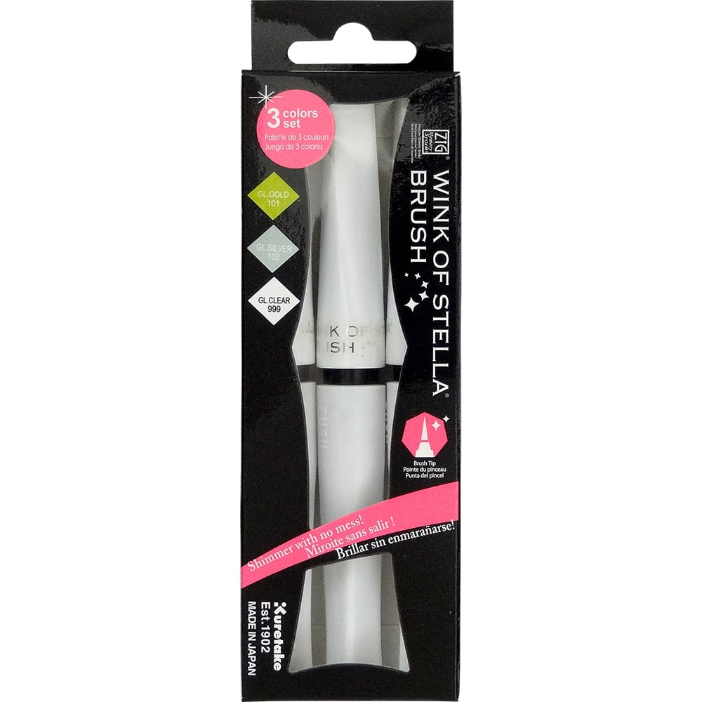 Zig Memory System, Wink of Stella Brush, Christmas Sparkle, 3 Colors