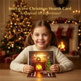 thumbnail image 1 of Interactive Christmas Card with Glowing Lights, for Holiday Greetings and Festive Decorations, Reusable and Light up Feature, 1 Pc, 1 of 7