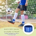 thumbnail image 5 of Soccer Shin Guard Strap Polypropylene Anti Slip Shin Fixed Straps Ankle Guards Fit for Football Cycling Black/Blue, 5 of 7