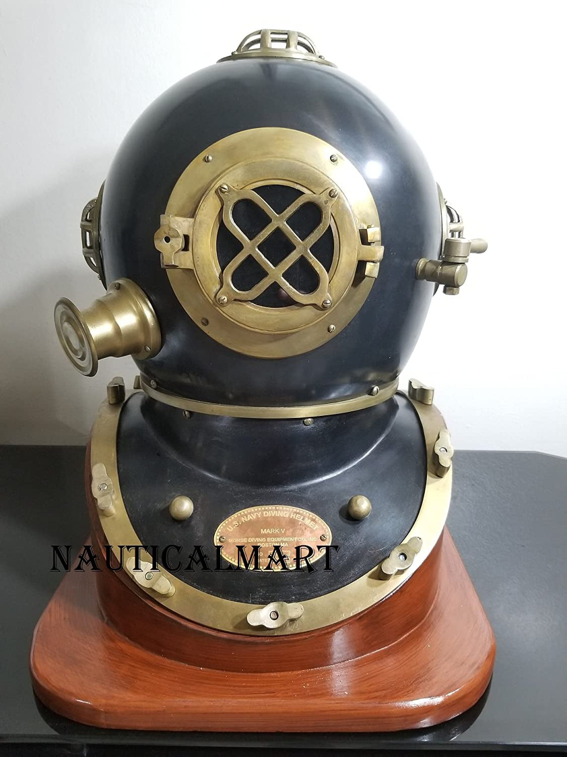 Antique Boston Morse Diving Helmet Deep Sea Scuba Boston Divers Navy Mark Divers 
