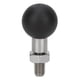 thumbnail image 1 of Adaptador de bola de rosca para motocicleta, de acero inoxidable y goma, fácil instalación, para soporte de teléfono de motocicleta M8, 1 of 14