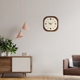 thumbnail image 4 of Vintage Square Wood Wall Clock Battery Operated 12 Inch Brown Farmhouse Wall Clocks for Living Room Kitchen Bedroom Decorative Wall Clock Silent Non-Ticking, 4 of 6