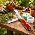 thumbnail image 4 of Grafting Gardening Knife with Double Blades and 2 Rolls Grafting Tape, Pruning Tool for Fruit Tree Floral Plant Repair, 4 of 8