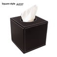thumbnail image 1 of Custom Logo Leather Square Tissue Box, Bulk Wholesale for Hotels & Businesses, Compact 13.5x13.5x14.7cm Coffee Flat Design, Multi-functional Promotional Paper Towel Holder with Elegant & Durable, 1 of 6