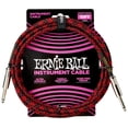 thumbnail image 1 of Cable de Inserción Ernie Ball Rojo Negro Trenzado de 10 Pulgadas, 1 of 4