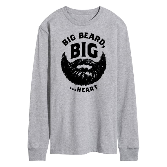 Instant Message - Big Beard Big Heart - Men's Long Sleeve T-Shirt