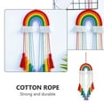 thumbnail image 3 of Rainbow Tassel Pendant Boho Tapestry Home Decor Hanging Woven Macrame Delicate Background Adorn Kids Room, 3 of 6