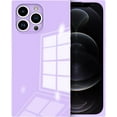 thumbnail image 2 of Compatible with iPhone 12 Pro Max Case for Women Soft TPU Edge [Support Wireless Charging] Slim Shockproof Protective Phone Case Cover for iPhone 12 Pro Max Purple, 2 of 11