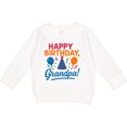 thumbnail image 2 of Inktastic Happy Birthday Grandpa Party Hat Balloons Toddler Sweatshirt, 2 of 4