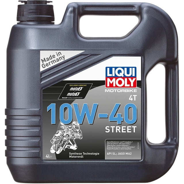 Aceite de motor Liqui Moly 4T 10w-40 Street Sintético de 4 litros