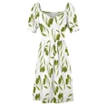 thumbnail image 5 of Watercolor olives with leaves Sleeveless Dress Long veiled dresses dresses for womens 2024, 5 of 7