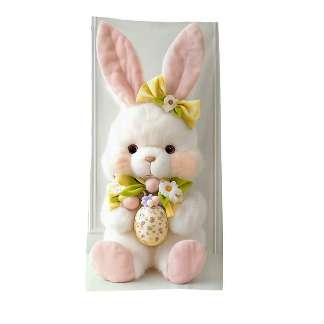 Serviette de Plage de Pâques Agencement de Fête des Fêtes Serviette de Plage Extérieure Microfibre Lapin
