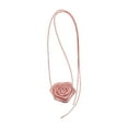thumbnail image 4 of Collar de flores perfecl gargantilla cuello Flor hecha a mano para mujeres niñas rosa, 4 of 7