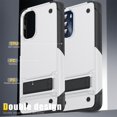 thumbnail image 7 of JTCASES for Motorola Moto G (2022)  Case, Foldable Kickstand Heavy Duty Protective Rugged Hybird Anti-slip Shockproof/Drop Resistant PC TPU Shell for Motorola Moto G (2022), White, 7 of 7