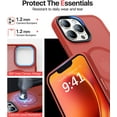 thumbnail image 5 of Magnetic Designed for iPhone 12 Pro Max Case [Compatible with Magsafe][Military Grade Drop Protection] Protective Shockproof Translucent Matte Slim Phone Case for iPhone 12 Pro Max, Red, 5 of 12
