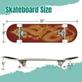 thumbnail image 2 of 31'' Complete Skateboard 7 Layer Canadian Maple Double Kick Deck Skateboards Coiled Dragon gold RED Skate Board for Beginner Adult Gifts, 2 of 5