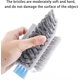 thumbnail image 3 of 2pc Gaps Brush With Handle, Wall Corner Stiff Bristle Scrub Brush For Home Bathtub Toilet Mirror Glass, Floor Integrated Bathroom Floor Brush Bathroom, 3 of 4
