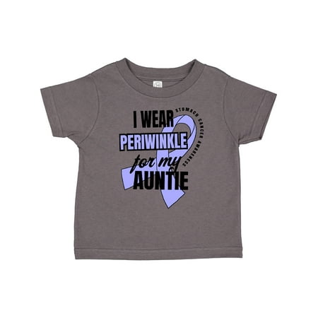 

Inktastic I Wear Periwinkle for My Auntie Stomach Cancer Awareness Gift Toddler Boy or Toddler Girl T-Shirt