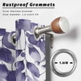 thumbnail image 2 of Outdoor Curtains for Patio Waterproof, Purple Eucalyptus Leaves Outdoor Privacy Panels Grommet, Spring Summer Botanical Blackout Outside Curtains for Porch/Cabana/Pergola/Gazebo 54"x108", 1 Panel, 2 of 8