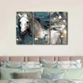 thumbnail image 4 of Canvas Wall Art White Brown Horse Canvas Pictures Wall Decor Farmhouse Animals Canvas Painting Rustic Artwork Canvas Prints Living Room Bedroom Bathroom Office Home Wall Decoration Unframed, 4 of 6