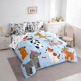 thumbnail image 3 of Homewish Kawaii Animal Dogs 7-Piece Bedding Comforter Set for Boys Girls,Cute Pet King Bedding Sets,Happy Birthday Ultra Soft Bed Sheets,Breathable Home Decor,Reversible, 3 of 8