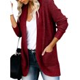 thumbnail image 2 of Langwyqu Womens Long Sleeve Casual Lightweight Knit Sweaters Cardigan Coat, 2 of 4