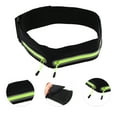 thumbnail image 3 of Unique Bargains 1 Pc Reflective Double Pocket Running Waist Pack for Hiking Gym Polyester Black, 3 of 4