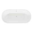 thumbnail image 6 of Aqua Eden VCTND663025 66" Cast Iron Oval Double Ended Pedestal Tub (No Faucet Drillings), White, 6 of 7