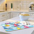 thumbnail image 6 of Yayeee Dish Drying Mat for Kitchen Counter 16"x18" Microfiber Absorbent Pad, Yellow Hand Drawn Sailboats, 6 of 7