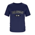 thumbnail image 4 of ibuvkizy Mens Graphic Tees Short Sleeve Crew Neck Casual Letter Print Summer Pullover Navy,S, 4 of 4