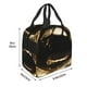 thumbnail image 3 of Easygdp Golden Lips Modern Sculpture Bolsa Térmica Premium - Tela Oxford Impermeable, Gran Capacidad, Bolsillo Frontal, Unisex para Trabajo, Escuela, Actividades al Aire Libre y Picnics, 3 of 8
