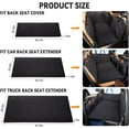 thumbnail image 6 of Dog Mat for Car,Dog Bed for Car Back Seat,Hard Bottom Car Seat Cover for Dogs,Pet Hammock(Black, for Back seat Cover), 6 of 9