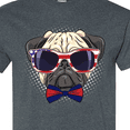 thumbnail image 4 of Inktastic Pug Dog July 4th Patriotic Sunglasses T-Shirt, 4 of 5