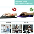 thumbnail image 2 of Mouse Pad with Wrist Support, Ergonomic Mouse Pad with Memory Foam Wrist Rest Cushion, Non-Slip Rubber Base Gaming Mice Pad for Home Office Computer Laptop, Starry Sky, 2 of 14