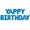 Blue, variant on Letter Balloons - YAPPY BIRTHDAY 16" Inch Alphabet Letters Foil Mylar Balloon Dog Birthday Party Banner (Green)