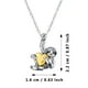 thumbnail image 3 of Sloth Joyería Regalos Collar de plata Sloth Pendientes Corazón Sloth Joyería para Mujeres Hombres Niñas Niños, 3 of 4