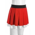 thumbnail image 6 of iiniim Kids Girls School Uniform Cheerleading Performance Skorts Skater Tennis Scooter Pleated Skirts Red 6, 6 of 7