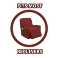 thumbnail image 3 of MarCielo One Piece Stretch Recliner Slipcover Stretch Fit Furniture Chair Recliner Lazy Boy Cover Slipcover 1-Piece Couch Cover (Burgundy), 3 of 7